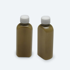 N-スリーFボトル100mL 茶（偏平）